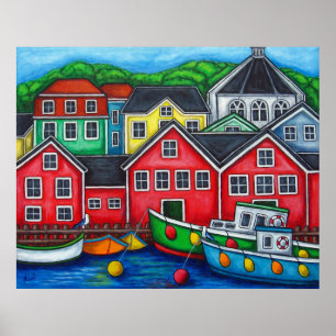 Affiche Couleurs de Lunenburg Imprimer par Lisa Lorenz