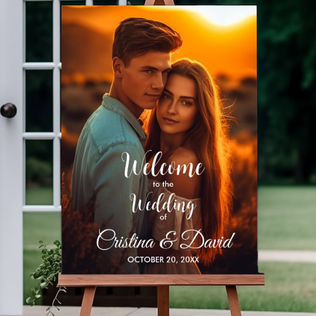 Affiche Couleurs de texte modifiables Panneau de bienvenue (Créateur téléchargé)