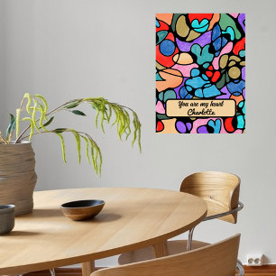 AFFICHE COULEURS D'EAU NUMÉRIQUE NEUROGRAPHIQUE