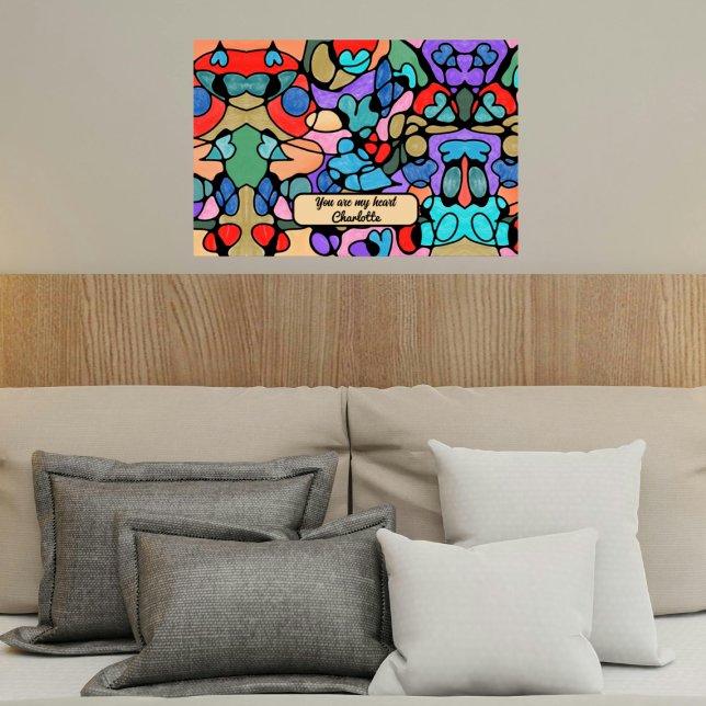 AFFICHE COULEURS D'EAU NUMÉRIQUE NEUROGRAPHIQUE (Créateur téléchargé)