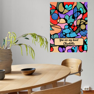 AFFICHE COULEURS D'EAU NUMÉRIQUE NEUROGRAPHIQUE