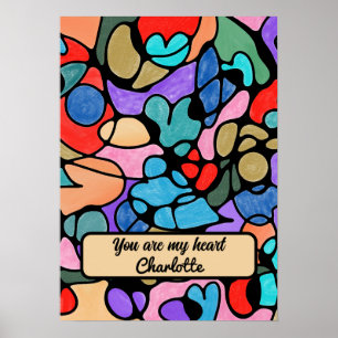 AFFICHE COULEURS D'EAU NUMÉRIQUE NEUROGRAPHIQUE