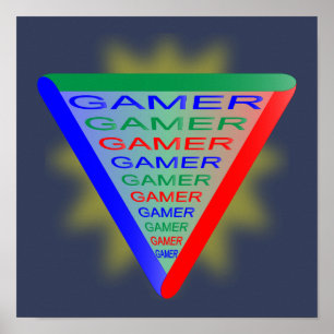 Affiche Couleurs du système de jeu Gamer 3 Ultimate RVB