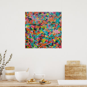 Affiche Couleurs et expressions dans la peinture acrylique