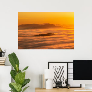 Affiche Couleurs et nuages du lever du soleil