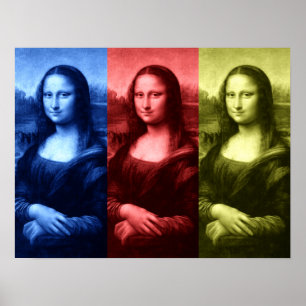 Affiche Couleurs primaires Mona Lisa