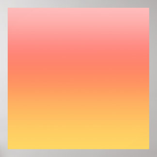 Affiche Couleurs simples - Jaune à Misty Pink ombre