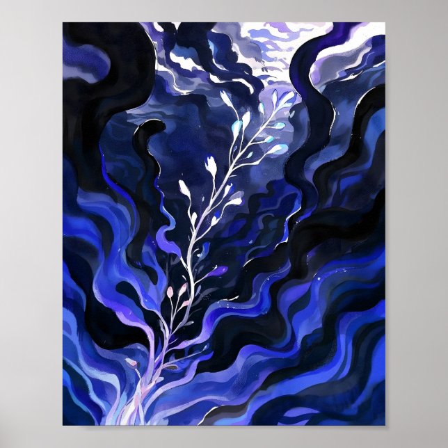 Affiche couleurs sombres uniques (Devant)