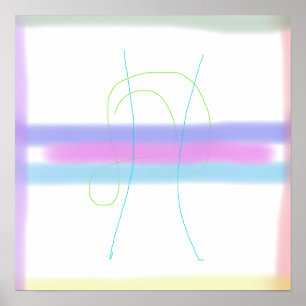Affiche Couleurs souples minimalistes