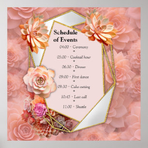 Affiche Couleurs Succulentes de broyage d'abricot