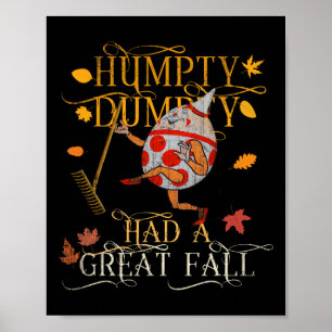 Affiche Couleurs vintage Automne Humpty Dumpty A Eu Une Gr