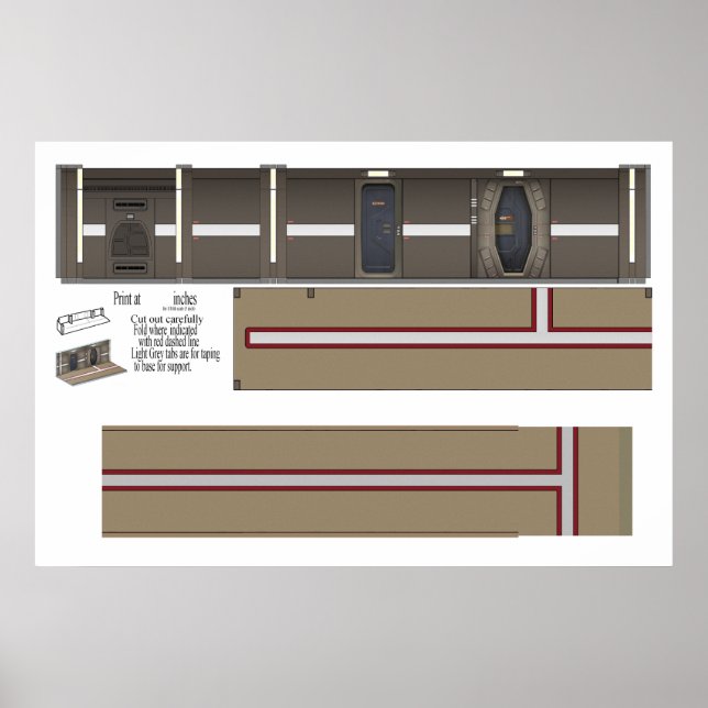 Affiche Couloir de défi Diorama (Devant)