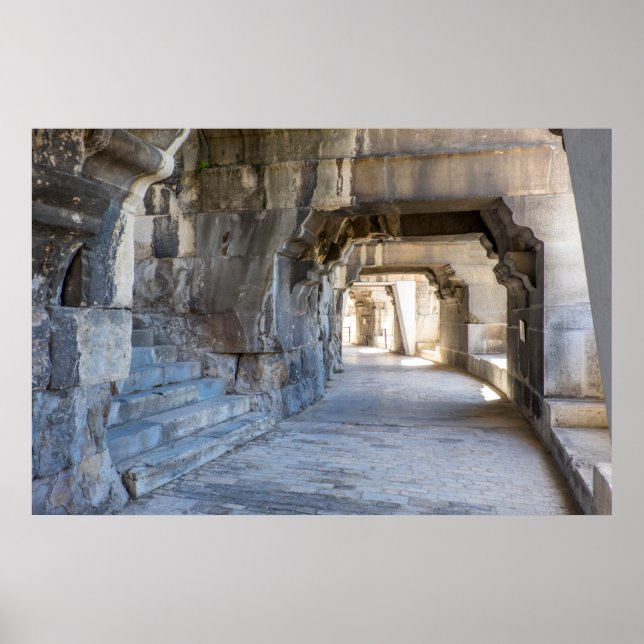 Affiche Couloir de l'amphithéâtre romain (Devant)