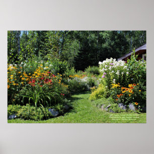 Affiche Country Cottage Garden Pathway