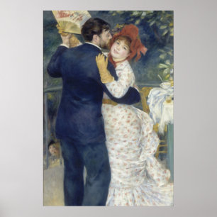Affiche Country Dance - Renoir Impressionist Painting