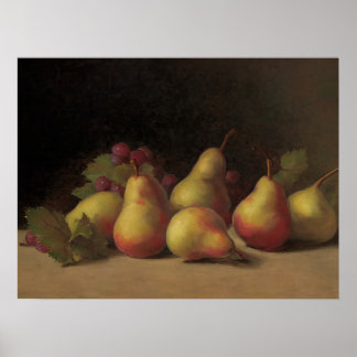 Affiche Country kitchen pears - still life painting