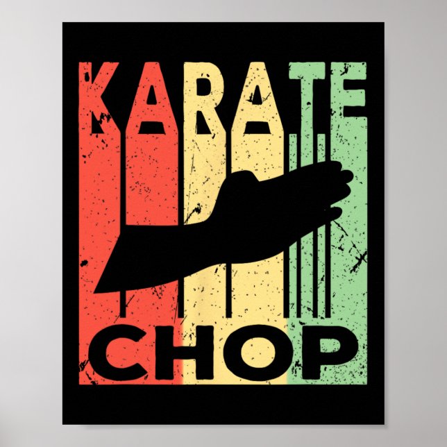 Affiche Coup de karaté vintage  (Devant)