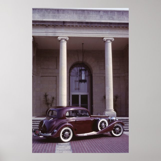Affiche Coupe classique Mercedes Benz 540K (Devant)