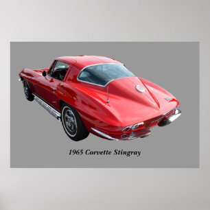 Affiche Coupe Corvette classique