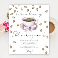 Coupe de café douche nuptiale Mettre une bague sur