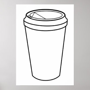 Affiche Coupe de café (Papier to-Go)