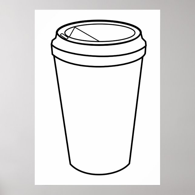 Affiche Coupe de café (Papier to-Go) (Devant)