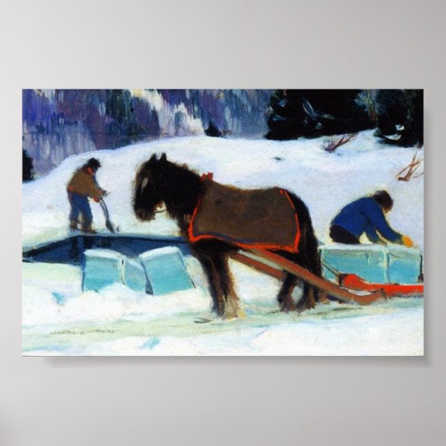 Affiche Coupe de glace, Clarence Gagnon (Devant)