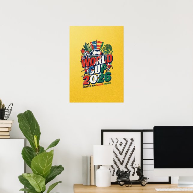 Affiche Coupe du Monde 2026 (Bureau à domicile)