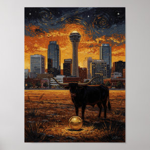 Affiche Coupe du Monde de football Longhorn 2026 — Beaux-A