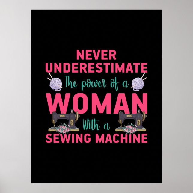 Affiche Couper Le Pouvoir D'Une Femme Avec Une Machine À C (Devant)
