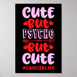 Affiche COUPER MAIS PSYCHO MAIS CUT #CANCERLIFE drôle anni