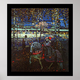 Affiche Couple à cheval par Wassily Kandinsky