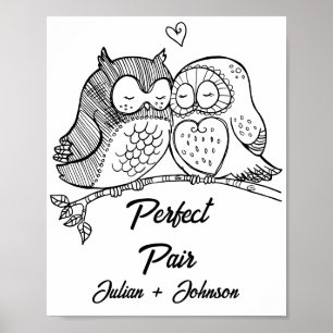 Affiche Couple apparié personnalisé parfait