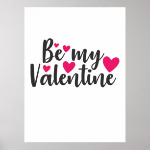 Affiche Couple Art Be My Valentine
