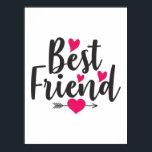 Affiche Couple Art Heart Best Friend<br><div class="desc">Couple Art Heart Best Friend</div>