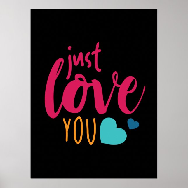 Affiche Couple Art Just Love You (Devant)