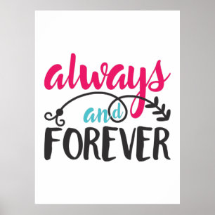 Affiche Couple Art Toujours Et Pour Toujours
