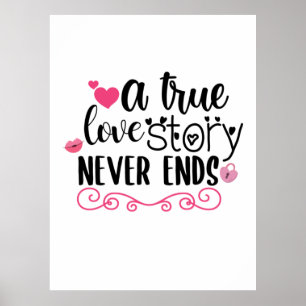 Affiche Couple Art Une Véritable Histoire D'Amour Ne Se Te
