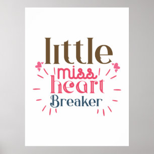Affiche Couple Cadeau Little Miss Coeur