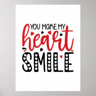 Affiche Couple Cadeau Vous Faites Mon Coeur Sourire