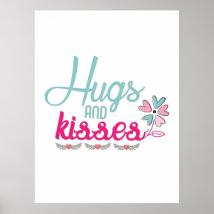 Affiche Couple Cadeaux Et Baisers Fleur