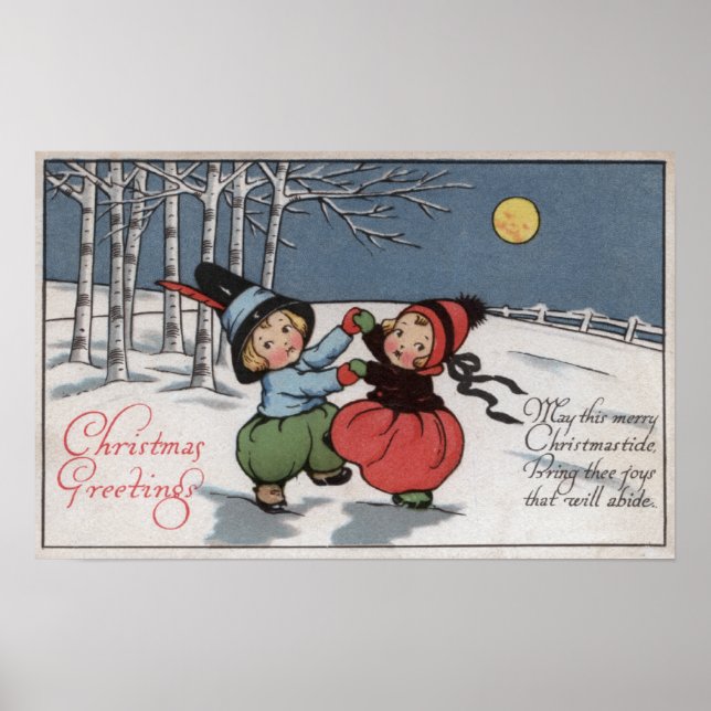 Affiche Couple Dancing in Moonlight (Devant)