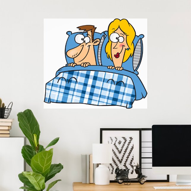 Affiche Couple Dans Le Lit (Créateur téléchargé)
