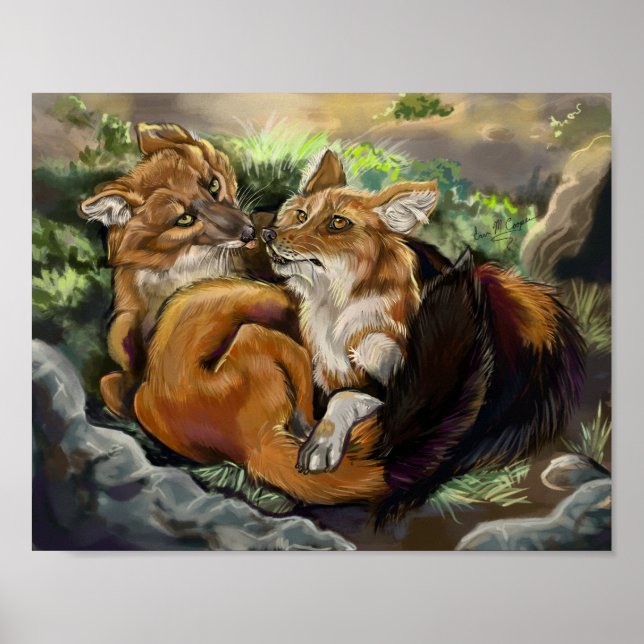 Affiche Couple de câlin (Devant)