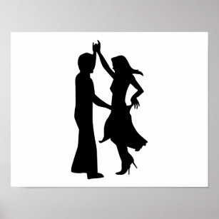 Affiche Couple de danse standard