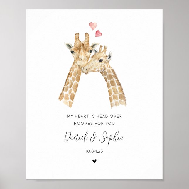 Affiche Couple de girafes (Devant)
