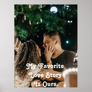 Affiche Couple de gratitude minimaliste Photo Amour 