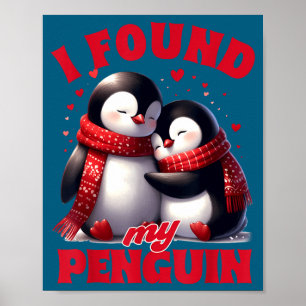 Affiche couple de la Saint-Valentin femme & mari j'ai trou