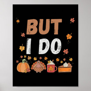 Affiche Couple de Thanksgiving Drôle Je ne fais pas de ten