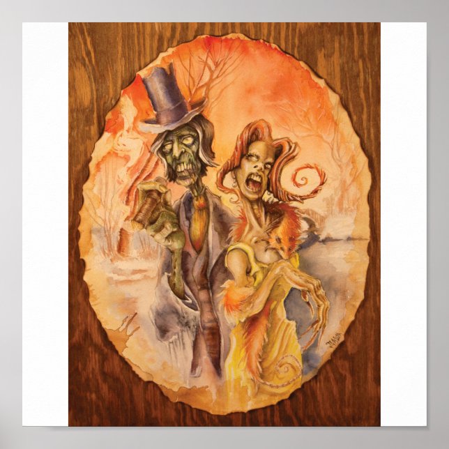 Affiche Couple de Zombie (Devant)